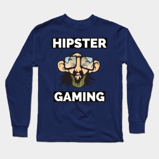 Hipster gaming Long Sleeve T-Shirt